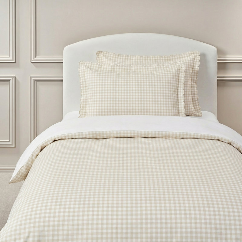 Ensemble de pique-nique simple Vichy pique-nique, beige, Beige