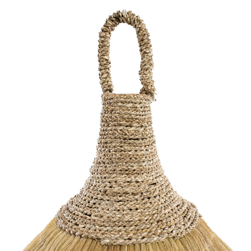 Mendong Grass Novelty Lamp Shade ( Uno ) in Natural, 70" H x  50" W x 50" D 