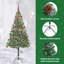 vidaXL Artificial Christmas Tree with Stand Green PVC and Steel-865787826