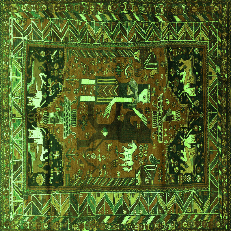 Performance Toile Indoor Rug, Square 8'