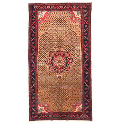 Tapis oriental kaki tribal 5 x 10 One-of-a-Kind