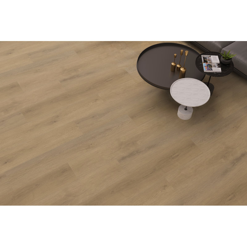 8mm Thick 7'' W x 60'' L Vinyl Plank, Compound Beige