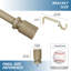 Tringle à rideaux simple réglable 1 po Peterson-24109406-24109412
