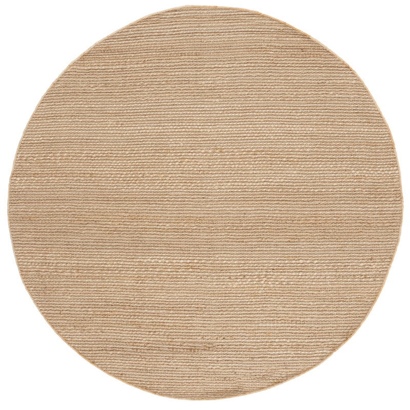 Natural Fiber Hand Woven Jute Pile Solid Color Rug, Rectangle 6' x 9'