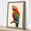 Scarlet Macaw Study Botanical - Wrapped Canvas-374762566-374762572