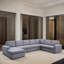 Canapé-lit modulaire réversible de 147 po avec méridienne 147 po-751226390