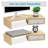 Dual Monitor Stand Riser with 2 Drawers-Length and Angle Adjustable shelf Riser with Storage-302151773