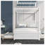 Wood Canopy Bed With Trundle Bed-618234427