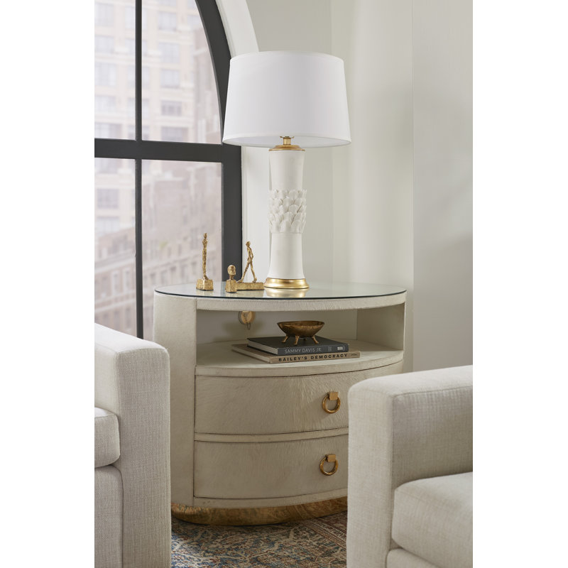 Julius End Table, Gray