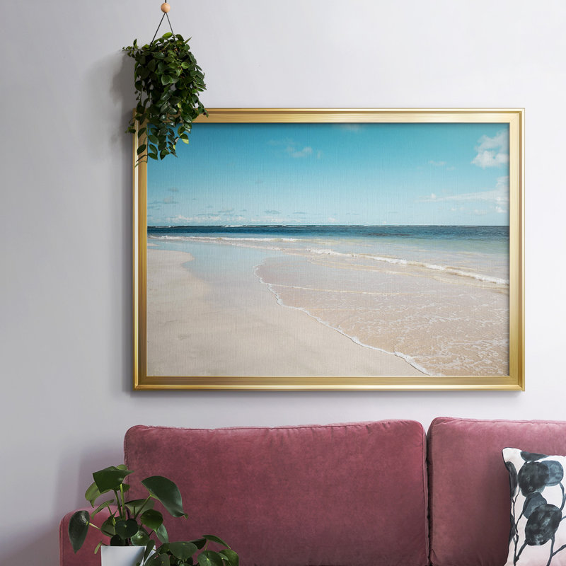 Sugar Sand Beach, reproduction d'art sur toile, H 14 po x l 20 po x P 1,5 po, Or