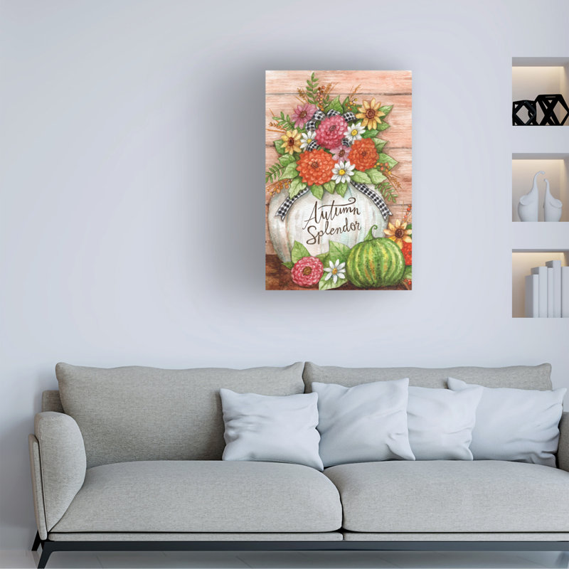 Œuvre d'art sur toile bol Melinda Hipsher, H 12 po x l 19 po