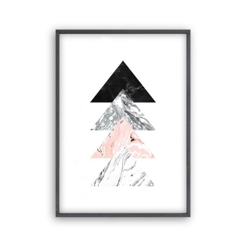 Print, Black Oak Frame, 31 cm H x 22 cm W x 2.5 cm D
