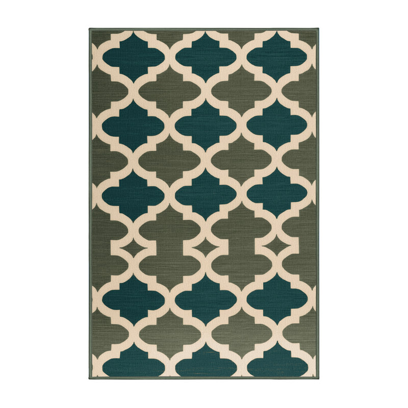 Tapis vert en treillis lavable à la machine, Rectangulaire 8 pi x 10 pi