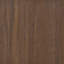 Rodger Walnut 3-Shelf Cabinet Bookcase
