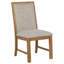 Chaise d'appoint rembourrée (ensemble de 2)