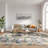 Nourison Botanical Washables 7'6" x 9'10" Charcoal Multicolor Farmhouse Indoor Rug-758094884-757116250