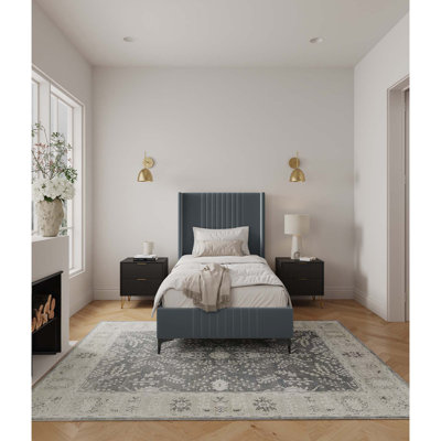 Lit simple tapissier Promenade