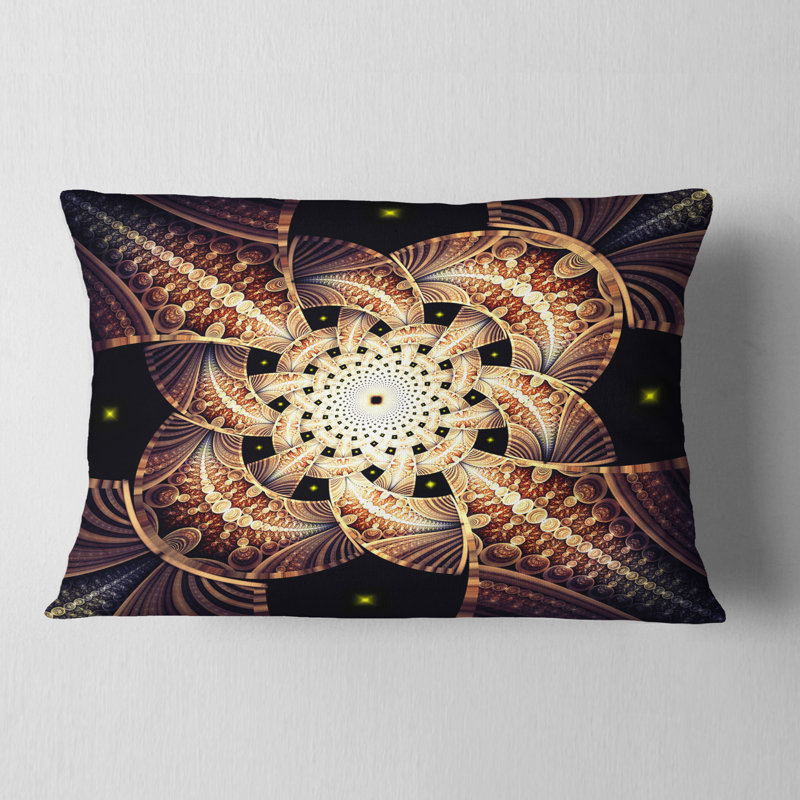 Coussin lombaire en fleur symétrique floral