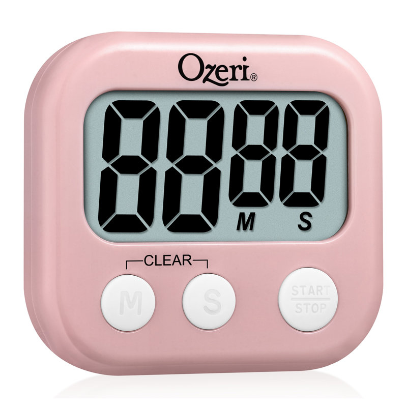 Ozeri Kitchen and Event Timer, Crystal Rose