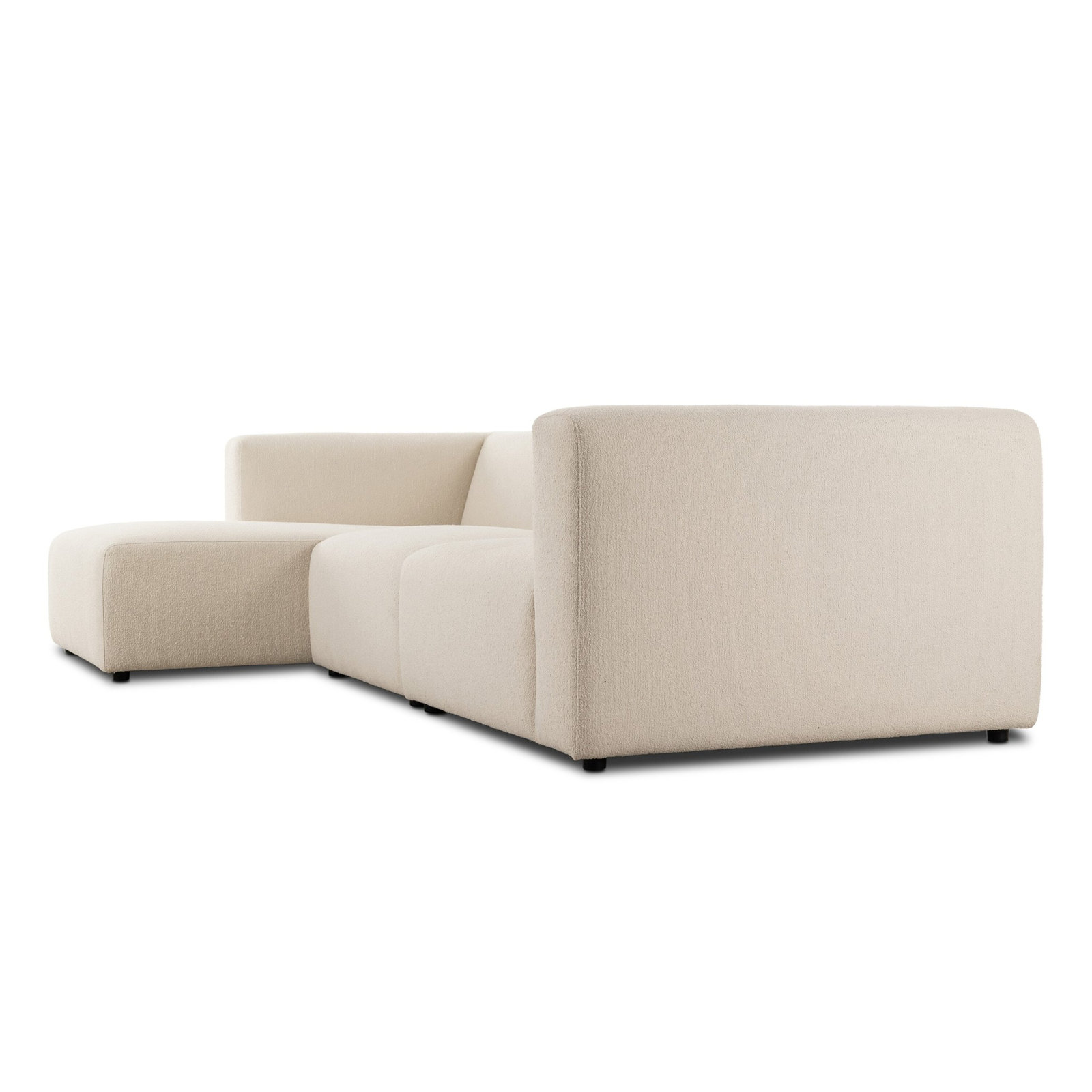Sofa and Chaise, Left Hand Facing, Fayette Cloud Polyester Blend