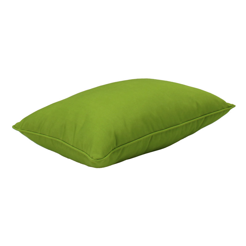 Housse et insert de coussin rectangulaire intérieur / extérieur Element, 12 po x 20 po, Vert lime