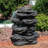 Rocky Falls Weather-Resistant Resin Outdoor Water Fountain with Lights