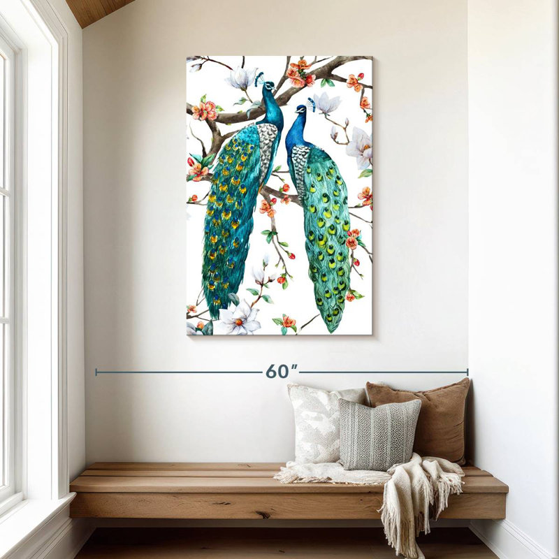 Brampt Paradise Birds I, 45" H x 30" W