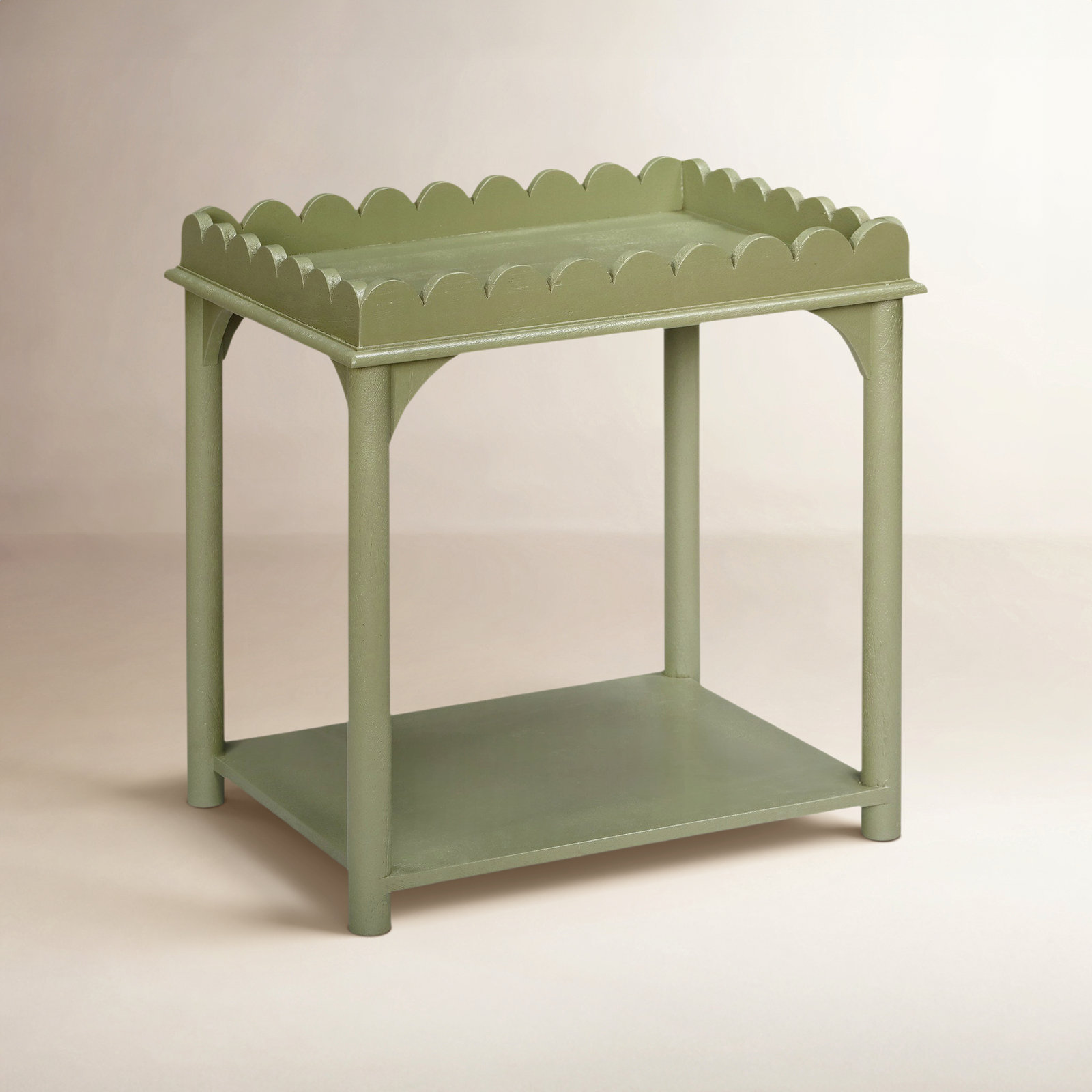 Madeline 24" Mango End Table, Green