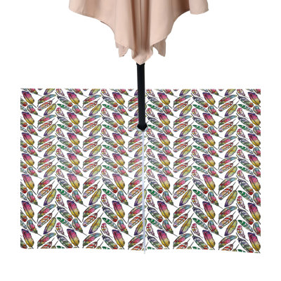 Designer Feathers Water Repellent Tablecloth