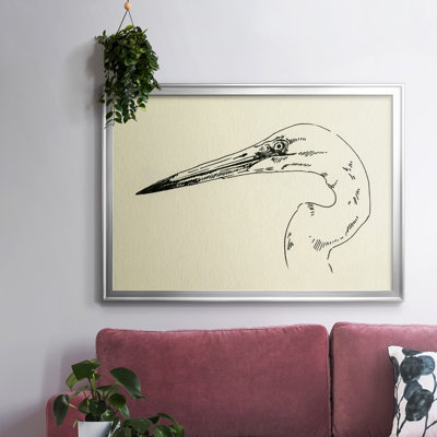 Heron Head II, reproduction d'art sur toile