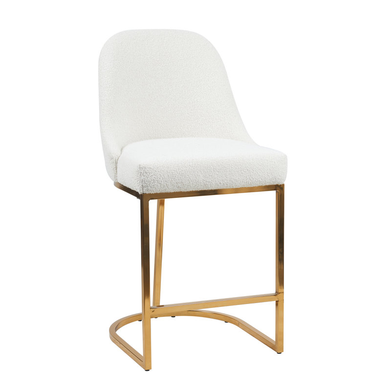 Tabouret de comptoir Bradley, Beige/or