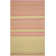 Brianne Hand Woven Flat Weave Wool/Cotton Striped Rug in Lime/Pink