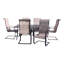 Ensemble de salle à manger rectangulaire en aluminium pour 6 personnes Alala-1581320934-1581320935