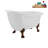53.1'' x 25.6'' Freestanding Soaking Acrylic Bathtub-72770253-90763271