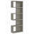 Weathered Grey 5-Shelf Bookcase