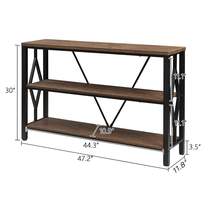 Tables de vestibule robustes Rustic, Brun rustique