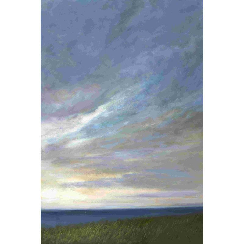 Diptyque de nuages côtiers II, H 18 po x l 12 po