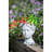 Greek Style Cement Head Planter - Indoor Outdoor Home Garden Decor, D6" X 9"-1455164753