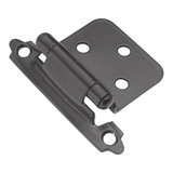 Cabinet Hinge - Flush Surface Face Frame Self-Close Steel Construction Black Finish