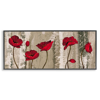 Coquelicots, art giclée à motif rustique par Brian Francis