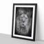 The Proud Lion in Abstract - Picture Frame Graphic Art Print-55763370-55763369