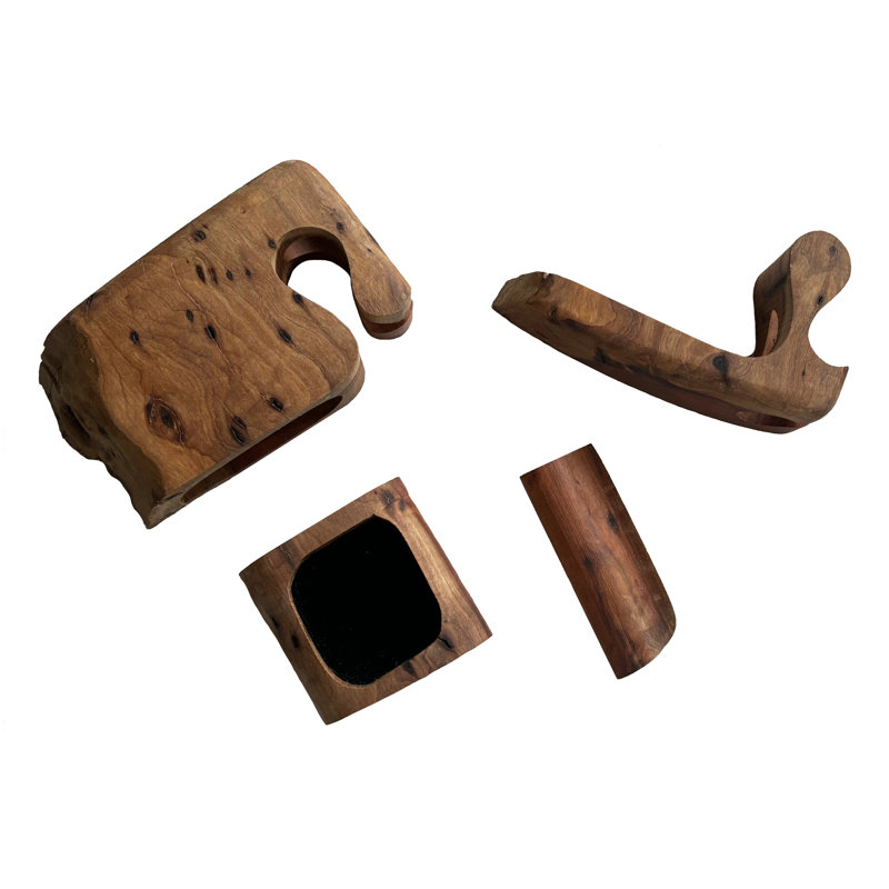 Casse-tête en bois assorti, H 3 po x l 5 po x P 2 po