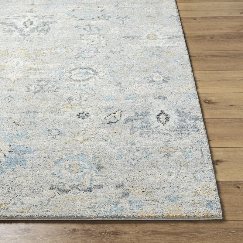 Amaurion Traditional Machine Woven Area Rug, Rectangle 6'7" x 9'2"
