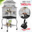 140cm Iron Pointed Top Floor Bird Cage with Wheels