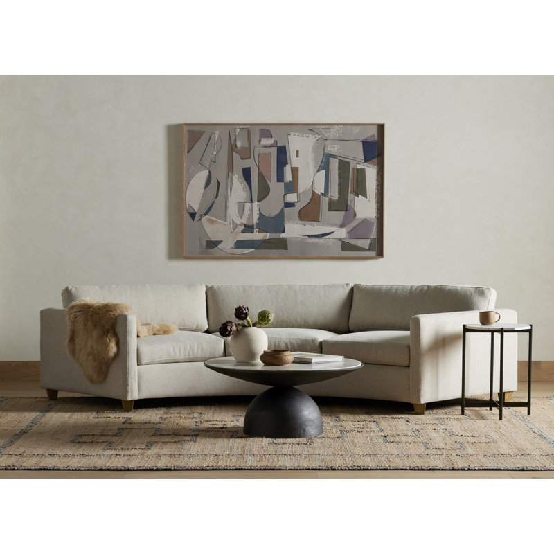 Lalo Throw Blanket, Beige Ombre