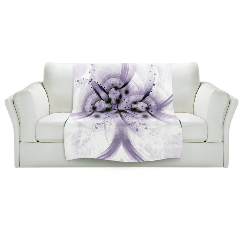  Couverture douce en sherpa, 51 po x 60 po, Mauve