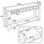 Console / canapé avec tiroirs de rangement et tablette inférieure pour le vestibule-1743663896