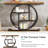 41.3" Industrial Console Table, 4-Tier Rustic Brown Sofa Table With Unique Circle Metal Frame & Storage Shelves, Narrow Entryway Accent Table For Living Room, Hallway, Foyer-201433809