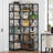 Kelsch Reversible Corner Bookcase, L-Shaped Bookshelf-1119056842