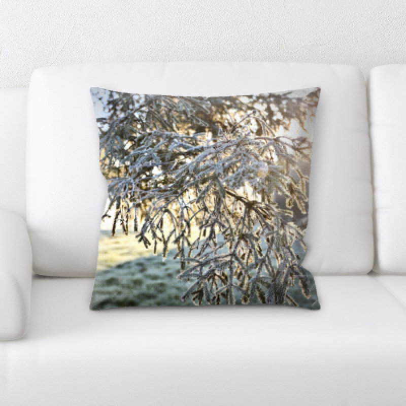 Illuminated Microsuede Reversible Throw Pillow